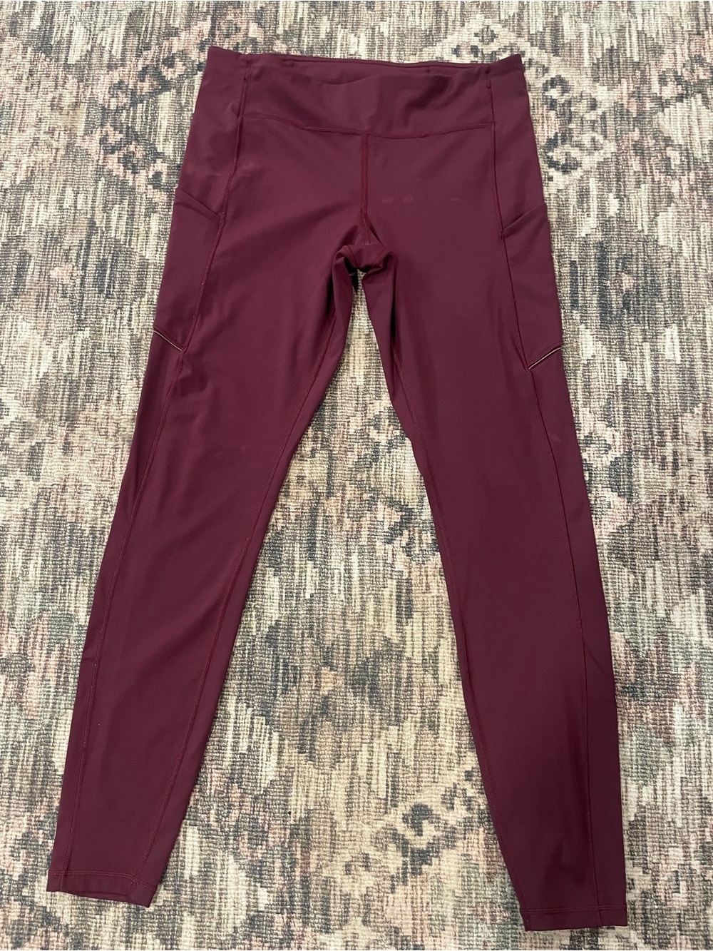 lululemon athletica Burgundy High-Rise Performance Leggings